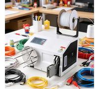 Automatic Twist Tie Machine,Touch Screen Induction Cable Tie Machine,400w High-Power Stepper Motor,It Is Suitable For Organizing Power Cords,Usb Cables,Network Cables,Headphone BundlingWinding