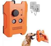 Automatic ultrasonic intelligent bark stop device, indoor/outdoor bark protection automatic bark stop device, 3 training modes, LED light, automatic standby, suitable for all breeds of dogs (1 set)