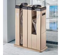Automatic Umbrella Packing Machine with Racks, Includes 600 Short and Long Bags, Stainless Steel Double Wet Umbrella Wrapper Stand