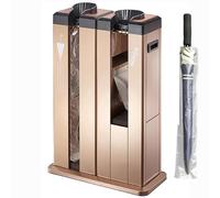 Automatic Umbrella Wrapping Machine with Dispenser, Includes 1000 Bags, Portable Design with Wheels for Easy Mobility