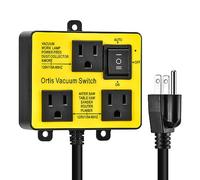 Automatic Vacuum Switch, Ortis Vacuum Switch for More Power Tools, Delay Vacuum On/Off to Prevent Circuit Overload and Tripping, Keep Your Workplace Cleaner, Better for Your Lung