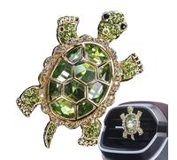 Automatic Ventilation Air Catcher - Sparkling Turtle Design Car Clip | Adorable Rhinestone with Refreshing Scent, Unique Animal Decoration for the Interior Atmosphere