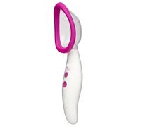 Automatic Vibrating Rechargeable Pussy Pump - Pink/White