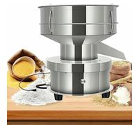Automatic Vibrating Sieve, Stainless Steel Sifter Shaker Machine with 60+100 Mesh, 50W Electric Powder Sifter Machine Countertop, Professional Sieve Shaker for Flour Powers, Mungbean, Rice 15cm