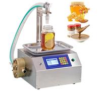 Automatic Viscous Liquid Filler Machine, Honey Bottle Filling, 7L/min Flow Rate, Adjustable Height 0-40cm, Ideal for Oils, Tahini, Glues and Other Viscous Liquids