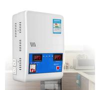 Automatic Voltage Regulator,220V High Precision Household Single Phase Voltage Stabilizer Household Ultra Low Stabilizer with LED Display Screen for Home Use, Pure Copper High Power Stabilization