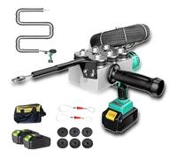 Automatic Wall Threading Machine, Electric Wire Pulling Tool, 50m/Min Speed, 550N Pulling Force, LED Light, Stepless Speed Regulation, Includes 2000mA Battery