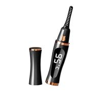 Automatic Warmed Eyelashes Curler with Thin ABS Body, Black | Thermo Safe ABS with Heating Technology, Damage Complimentary Curlingstone, Unforced Charm Routine