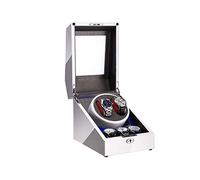 Automatic Watch Winder,2+3 Automatic Watch Winder Box with LED Light, Wood Shell and Carbon Fiber Leather, Silent Motor, 4 Rotation Modes Setting Beautiful Home