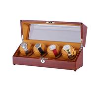 Automatic Watch Winder,Automatic Watch Winders Box 4, Soft Flexible Watch Pillows, Independent Control Epitope, Silent Motor Watches Beautiful Home