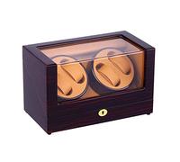 Automatic Watch Winder Box,4 Positions Storage Spaces Wood Shell Piano Paint Black Gloss 4 Modes