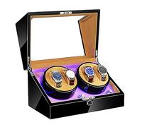 Automatic Watch Winder Box Built-in Led Light Flexible Watch Pillow Dual Power Supply Piano Paint Exterior Quiet Motor Creativity Watch Winder Display Watch Box