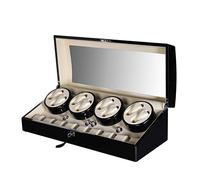 Automatic Watch Winder Box Luxury Wooden for 8 Wrist Watches + 9 Storage Case [100% Handmade]