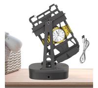 Automatic Watch Winder - Compact Leather Exterior, Silent Motor, Mechanical Self-Winding Display Frame Collectors and Personal Use | For Displaying Luxury Watches on Desk, Nightstand, Bedroom, Stu