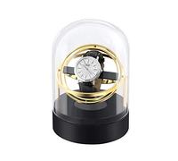 Automatic Watch Winder Single Watch Winder Box Quiet Motor Rotate 360 Degrees Transparent Glass Cover (Gold)