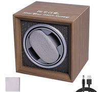 Automatic Watch Winder with Soft Flexible Watch Pillow AC Adapter Quiet Motor 2 Rotation Modes 1 Slot