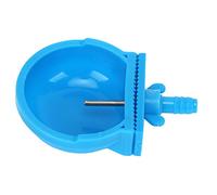 Automatic Water Bowls for Cages, 10 Pack | Stainless Steel and Plastic, 7 to 10 mm Hose, Clamp Mount Drinker for Small Animals