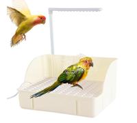 Automatic Water Circulation Parrot Shower, Electric Bathing Tool for Birds, Ideal Bathtub for Medium Parrots, Budgies, and Parakeets, Perfect for Enhancing Bird Hygiene and Fun Bathing Experience