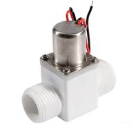 Automatic Water Control Switch Bistable Solenoid Valve For Pulse Signal Operation Suitable For Smart Toilet And Garden Irrigation With G1/2 Inch Port Yellow(211B Glue)