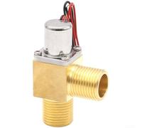Automatic Water Control Switch Bistable Solenoid Valve For Pulse Signal Operation Suitable For Smart Toilet And Garden Irrigation With G1/2 Inch Port Yellow(211C Copper)