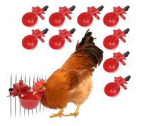 Automatic Water Drinking Cups Bird Coop Feed Poultry Chicken Fowl Drinker Water Drinking Cups Fowl Drinker 10Pcs