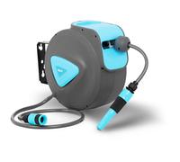 Automatic Water Hose Reel 10 + 1 m - Retractable Hoses by Hillvert Grey