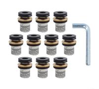 Automatic water stop valve with brass body and silicone sealing gasket to prevent leaks and safe water shut off during repairs (10pcs)