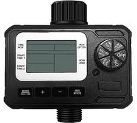 Automatic Water Timer,3”LC-Display Sprinkler Timer,Control Irrigation System for Garden Lawn,Manual Control and Child Lock