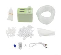 Automatic Watering System for Indoor Garden, Rechargeable Plant Irrigation Timer with 6.56FT Silicone Hose, 1-300S Duration Control, Suitable for 15 or 20 Pot(QN-X20)