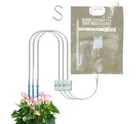Automatic Watering System - Large Capacity PP, Irrigation Bag Unit, Four Outlet Drip, Hydration Distribution System, Plant Watering Solution | Offices Plants Garden Pots Terrace Growers Travel