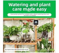 Automatic Watering System with Dual Pumps and Intelligent Timer, Designed for Indoor Plant Irrigation with Adjustable Flow and Digital Display