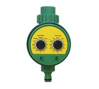 Automatic Watering Timer - Outdoor Irrigation Programming Device | Waterproof Double Button for Landscape Flowers Greenhouse and Shrubs
