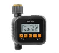 Automatic Watering Timer with Rain Delay/Intelligent Irrigation Controller for Garden/ 2.1" LCD Display/Manual/Auto Mode/Battery Operated