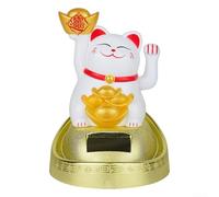 Automatic Waving Fortune Cat A Lively Decoration for Your Home or Office (white)
