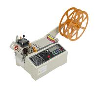Automatic Webbing Cutting Machine for Elastic Band, Self Adhesive Tape, and Ribbon, Features LCD Display for Precision Cutting