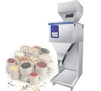 Automatic Weighing Filling Machine for Grains Coffee Beans Tea Seeds Powder, 10-1500g with Foot Pedal, Stainless Steel Bottle Bag Filler for Home Kitchen