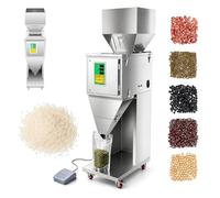 Automatic Weighing Filling Machine, Stainless Steel, Adjustable Dispensing for Small Retail Shops, Ideal for Rice, Peanuts, Mixed Granules Packaging