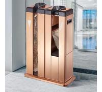 Automatic Wet Umbrella Packing Machine - Efficient Drip Containment with Stand and Racks for High-Traffic Entrances