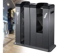 Automatic Wet Umbrella Wrapper Machine with Double Slots, Includes 1000 Bags for Business Use