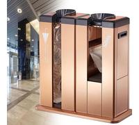 Automatic Wet Umbrella Wrapper Packing Machine with Double Slots, Umbrella Bags Dispenser Holder Stand, Includes 500 Long And 500 Short Bags,Gold