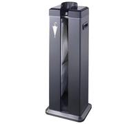 DOJOEUU Automatic Wet Umbrella Wrapper, Stainless Steel Umbrella Packing Machine, Single Slot, Commercial Umbrella Bags Dispenser Holder Stand with 100 long Bags for Hotel, Bank Entryway(Black)