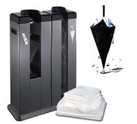 Automatic Wet Umbrella Wrapper with Wheels for Entrance Use