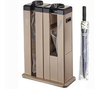 Automatic Wet Umbrella Wrapping Machine with Dispenser 1000 Bags Included Portable Design with Wheels Perfect for Short/Long Umbrellas Ideal for Businesses