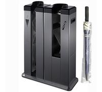 Automatic Wet Umbrella Wrapping Machine with Dispenser 1000 Bags Included Portable Design with Wheels Perfect for Short & Long Umbrellas Ideal for Businesses