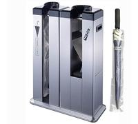 Automatic Wet Umbrella Wrapping Machine with Dispenser Holder 1000 Bags Included Portable Design with Wheels Ideal for Businesses & Events Protects Floors from Water