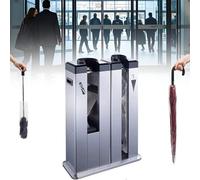 Automatic Wet Umbrella Wrapping Machine with Dispenser Holder, Portable Design with Wheels, Includes 200 Bags for Short and Long Umbrellas
