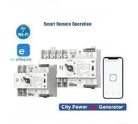 Automatic WiFi Enabled Smart Dual Power Transfer Switch for ATS with Timer Relay Rated 125A Supporting Seamless Switching Between Main and Backup Power (3P 125A 400V)