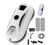 Automatic Window Cleaner Robot with Water Spray, 3000Pa Suction Smart Glass Cleaner, AI Path Planning & Anti-Fall Safety System, Robotic Window Cleaner for High-Rise, Tiles, Mirrors(1PC)