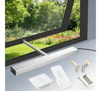 Automatic Window Opener Actuator with Remote, 24V Electric Vent Opener 600N for Awning & Hopper Windows, Anti-theft Assistant