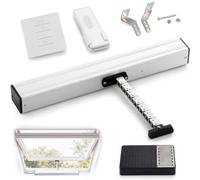 Automatic Window Opener - Electric Window Opener Actuator, with Wireless Rain Sensor, Stroke 400mm, with Remote Control and Switch, IP32 Waterproof, for Skylight, Roof Vent